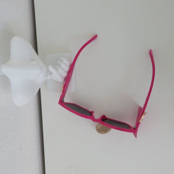 (#127) Betsey Johnson Pink Betsy\'s Belt Heart Sun Glasses